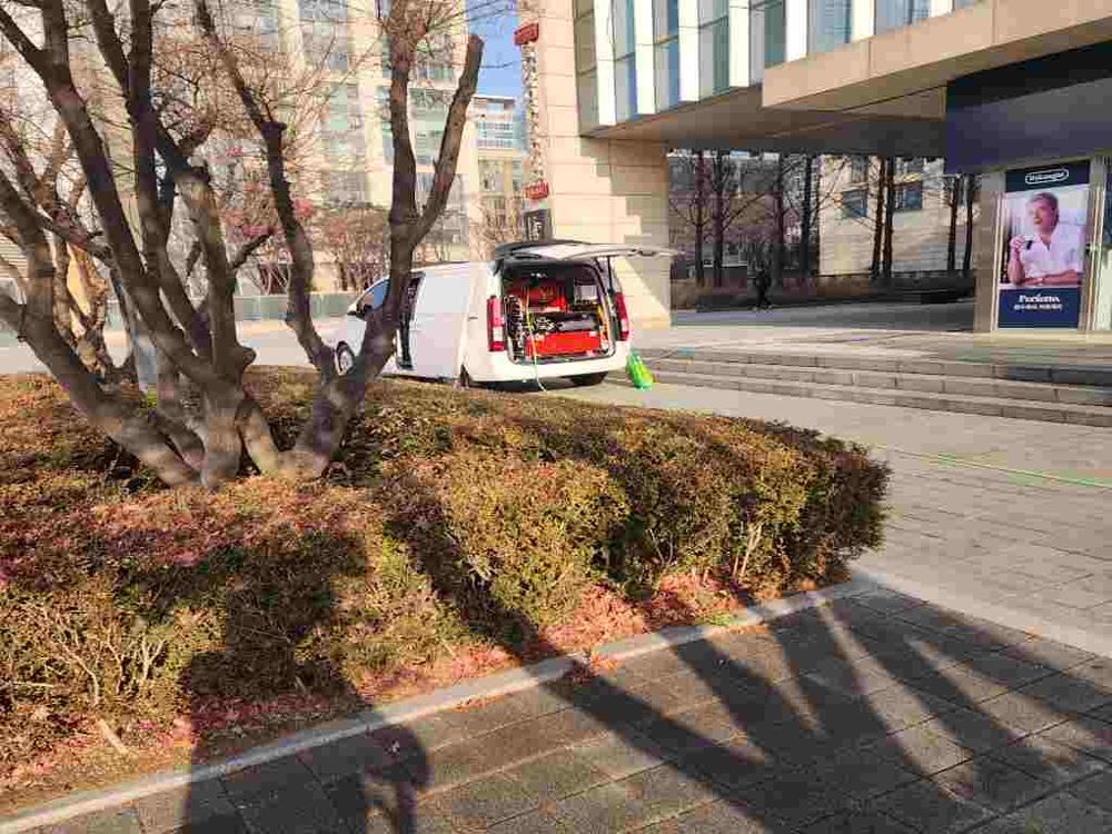 세교동 상가 건물 고압세척 출동